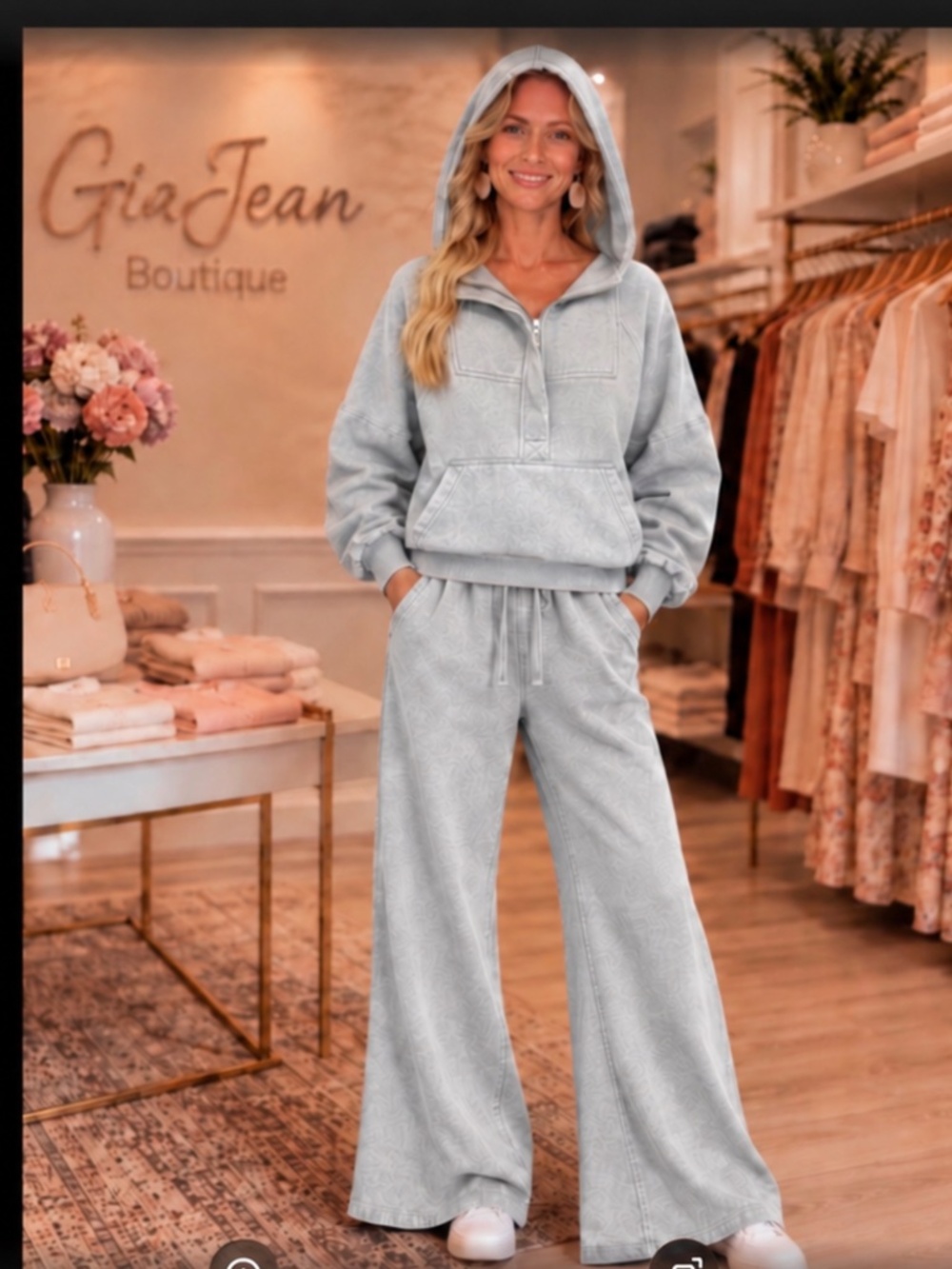 ❤️ ZENANA “ BABS 3 “ ZENANA TWO PIECE ACID WASH SWEAT SUIT HOODIE SET